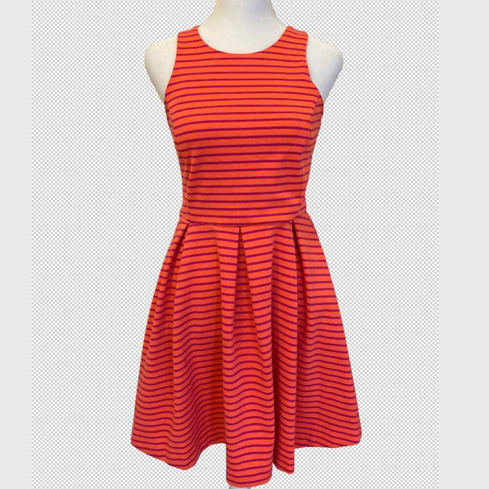 L’amour Nanette Lepore Electric Coral/Pink Skater Dress – Size S
